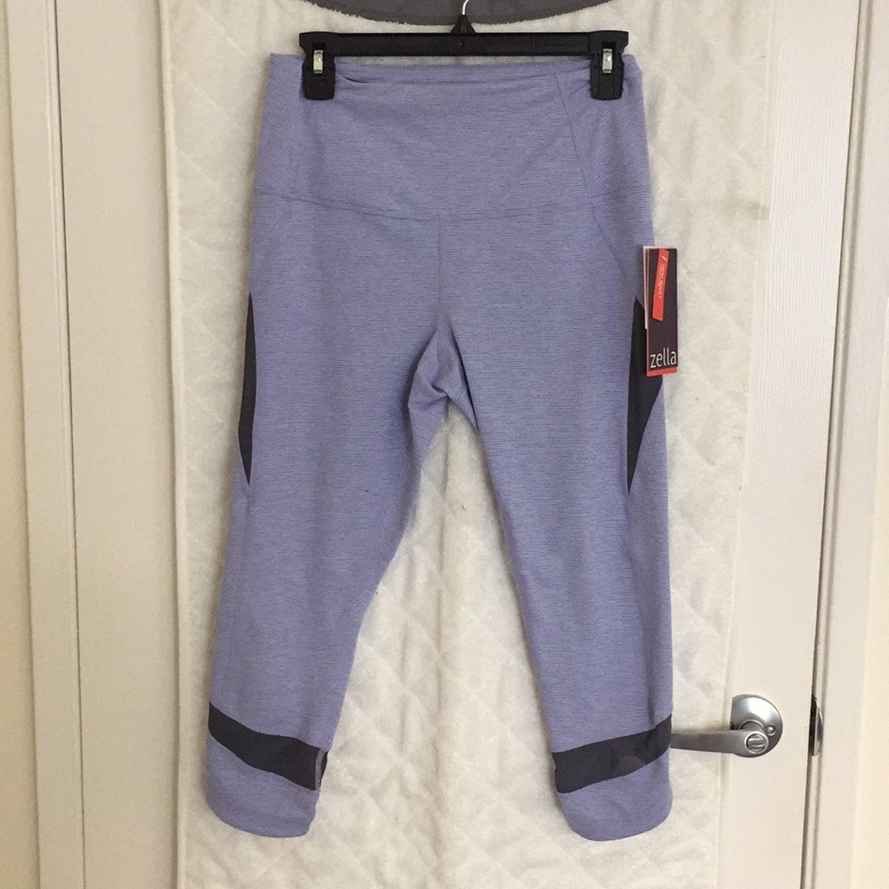 Zella High-Waisted Leggings w/ Mesh Panels